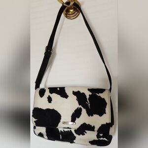 Nine West Black and White Shoulder Bag Silver Trim (Bag ONLY. Shoes Listed Separ